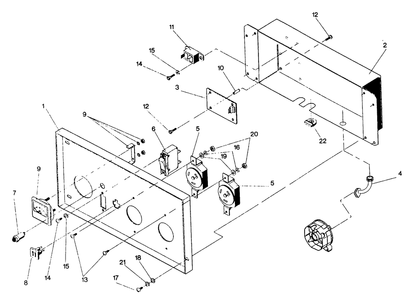 Control Panel Drawing No. 98520 Diagram and Parts List for 0488-1-GN5,500  Briggs and Stratton Generator
